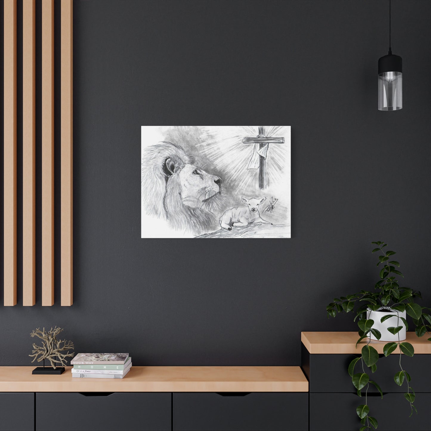 Lion and Lamb - Canvas Gallery Wrap
