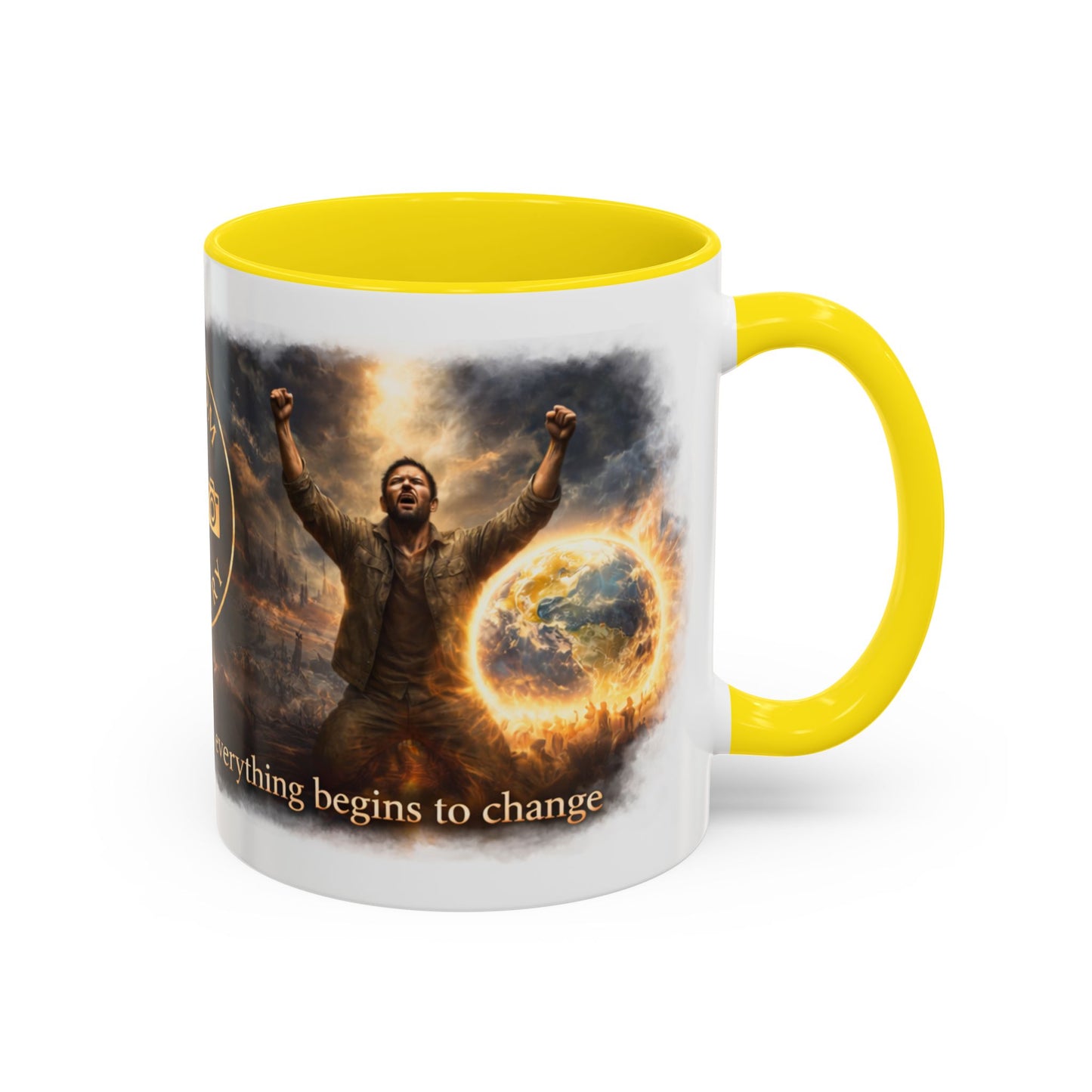 Kingdom Artistry Accent Coffee Mug — Music & Art Logo Merch (11/15oz)