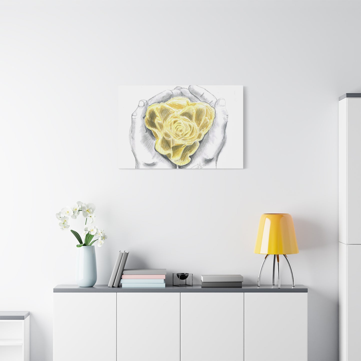 Yellow Rose - Canvas Gallery Wrap