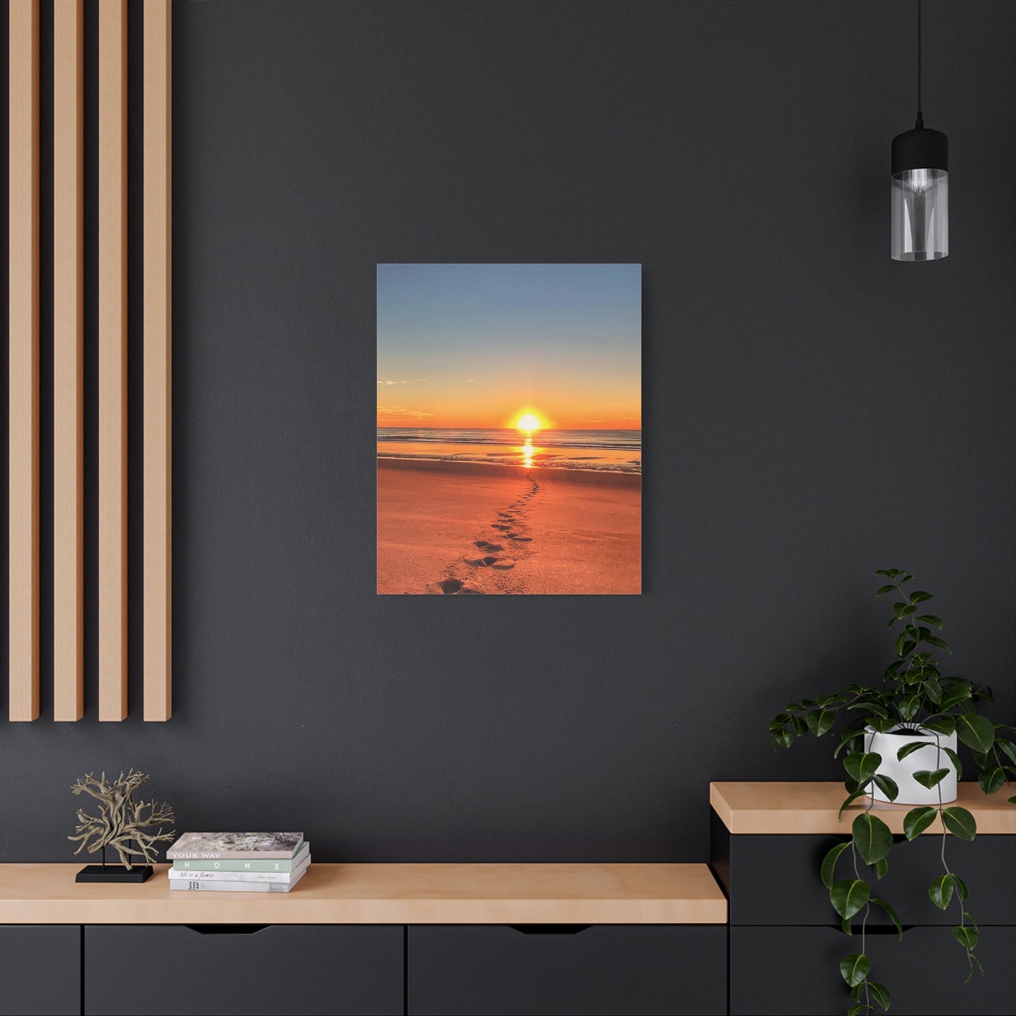 Footprints in the Sand - Canvas Wrap