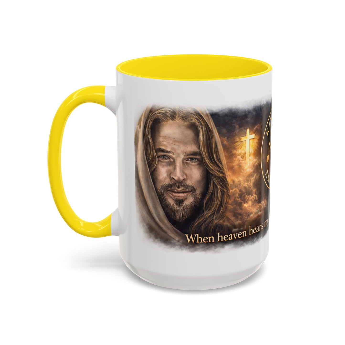 Kingdom Artistry Accent Coffee Mug — Music & Art Logo Merch (11/15oz)