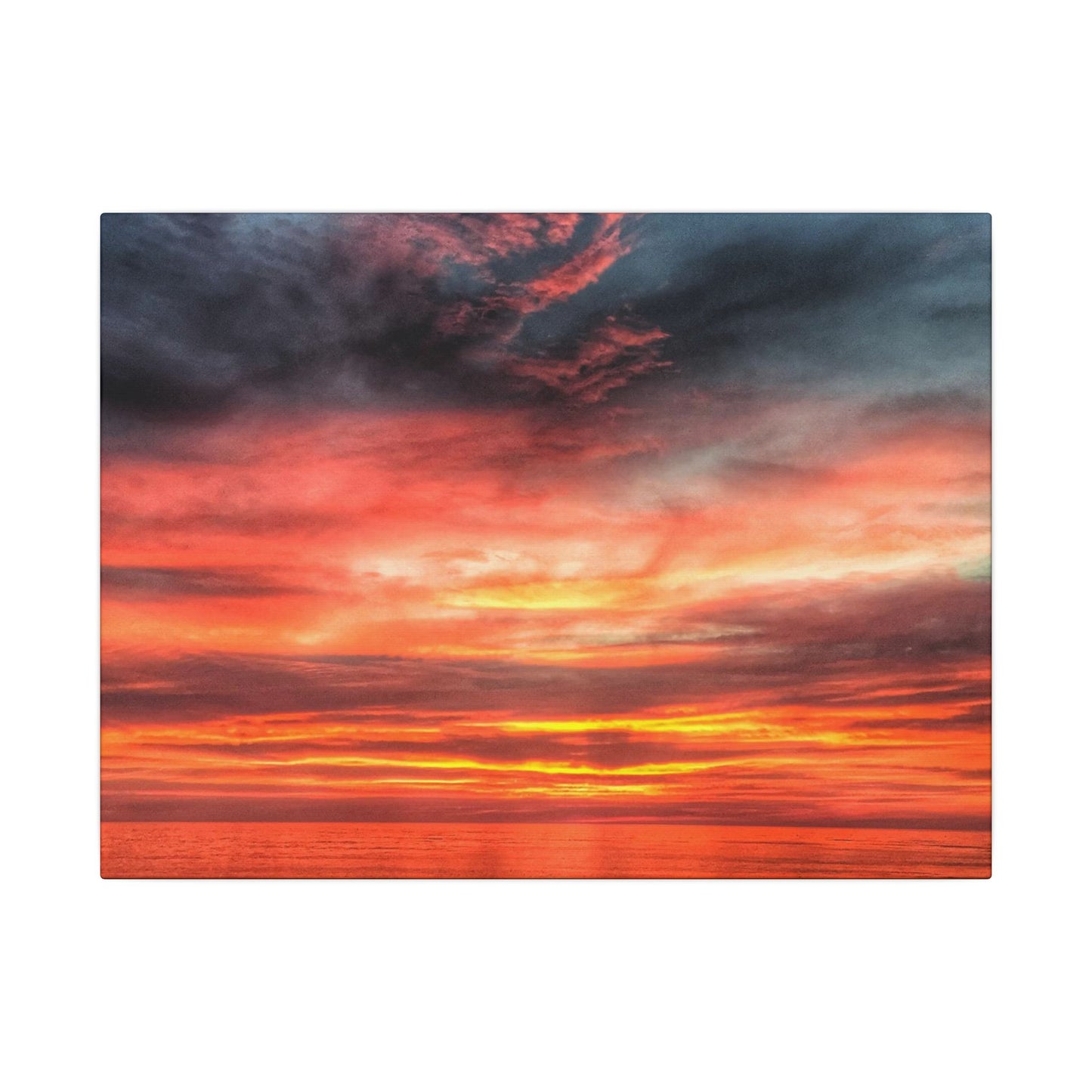 Atlantic Red Sunrise Reflection