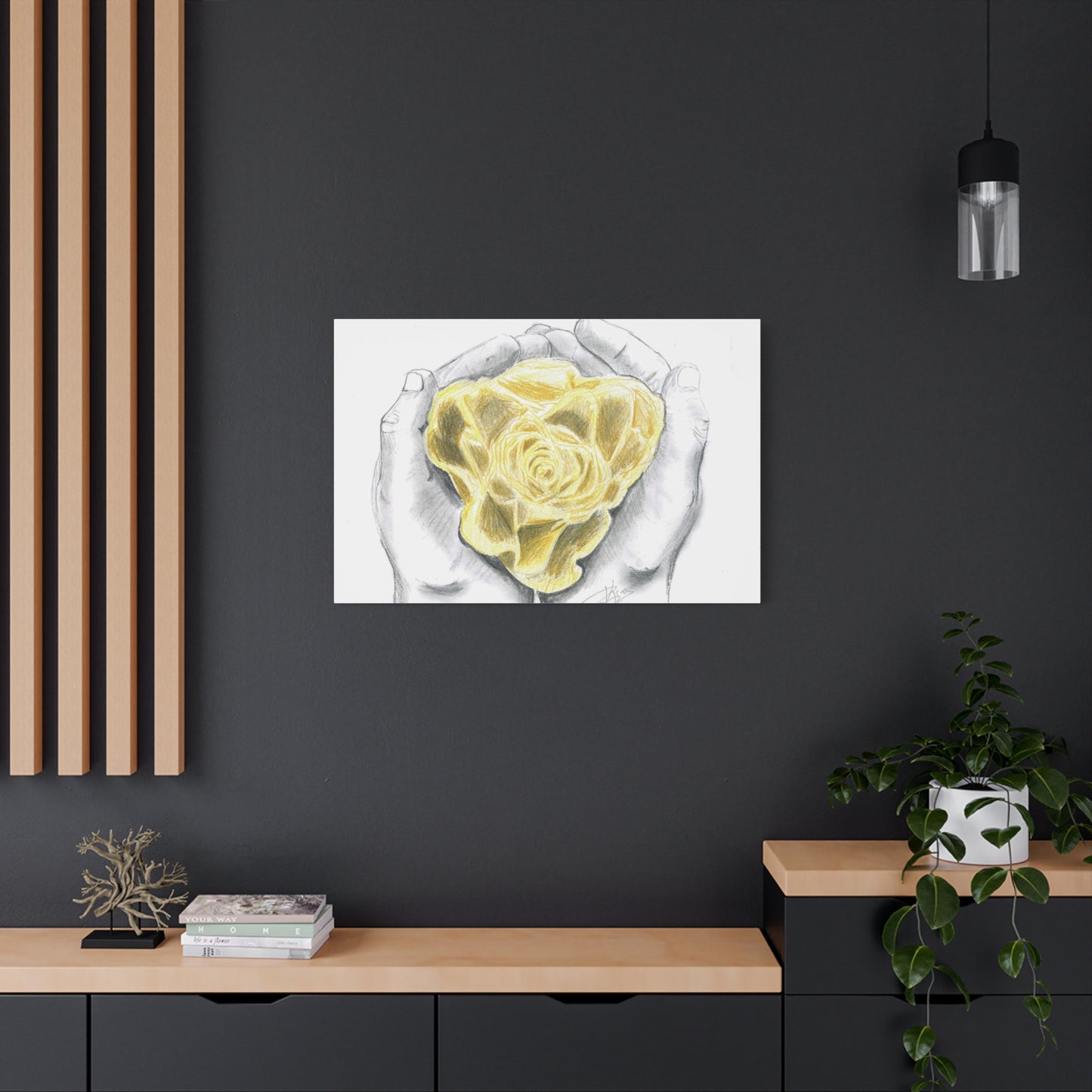 Yellow Rose - Canvas Gallery Wrap