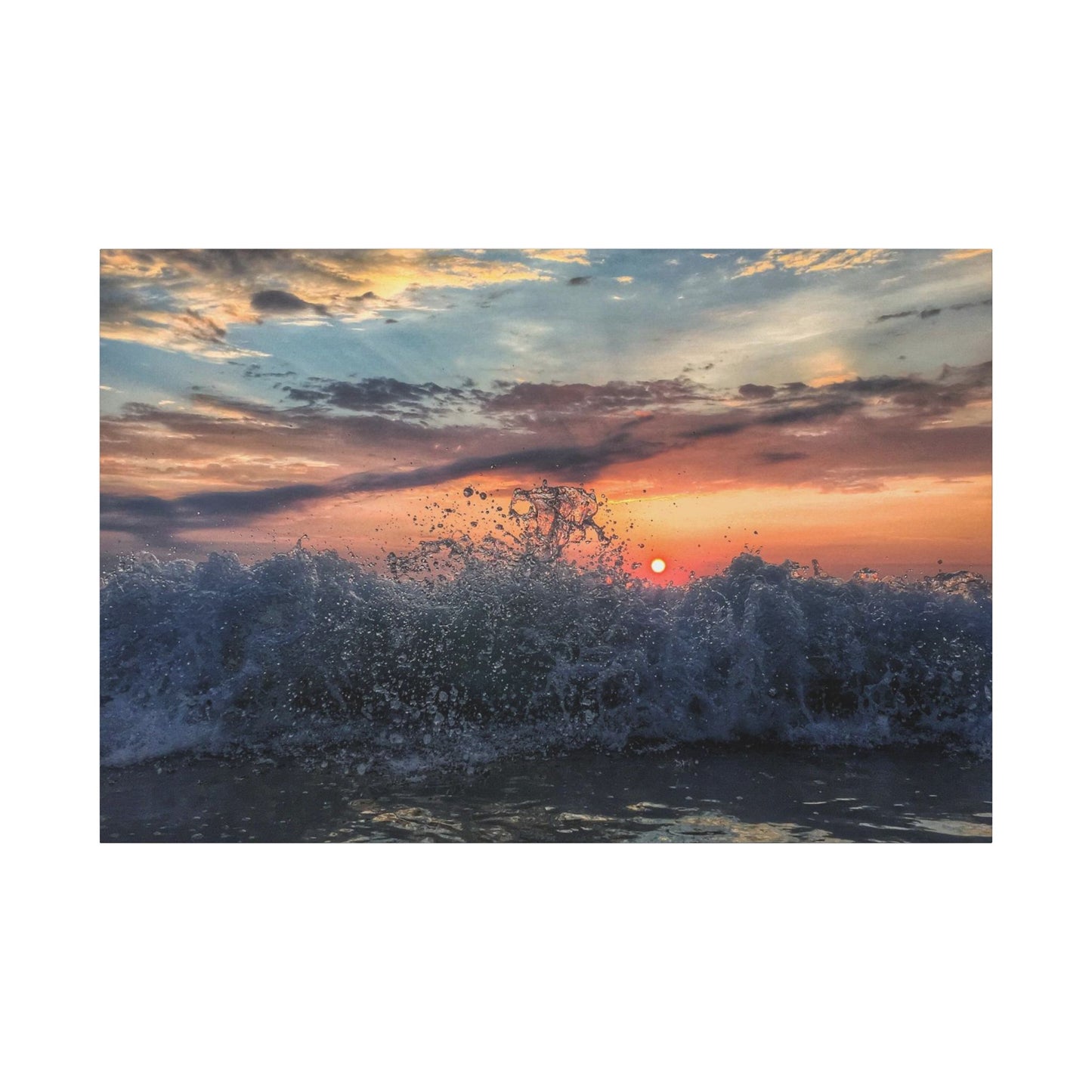 Heavan Meets The Sea - Canvas Wrap