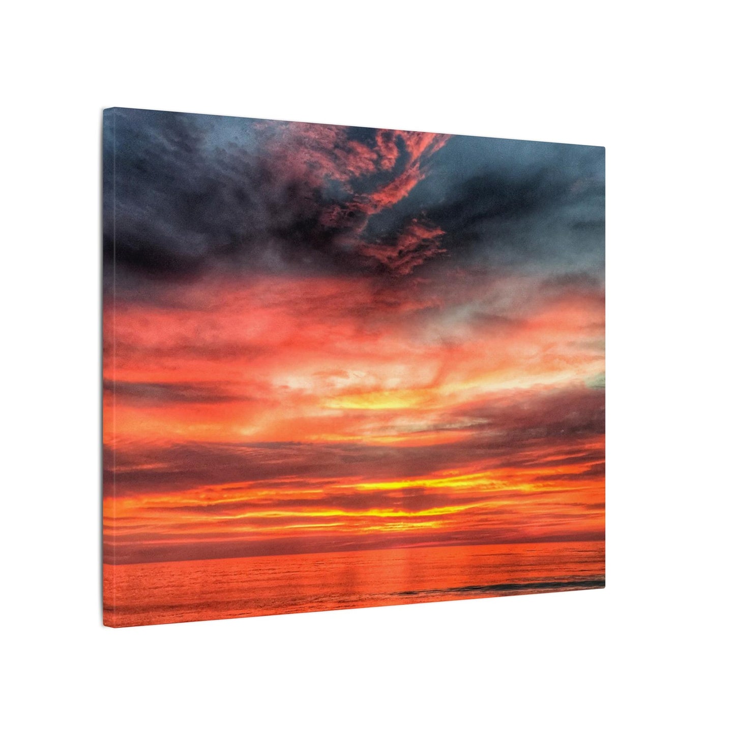 Atlantic Red Sunrise Reflection