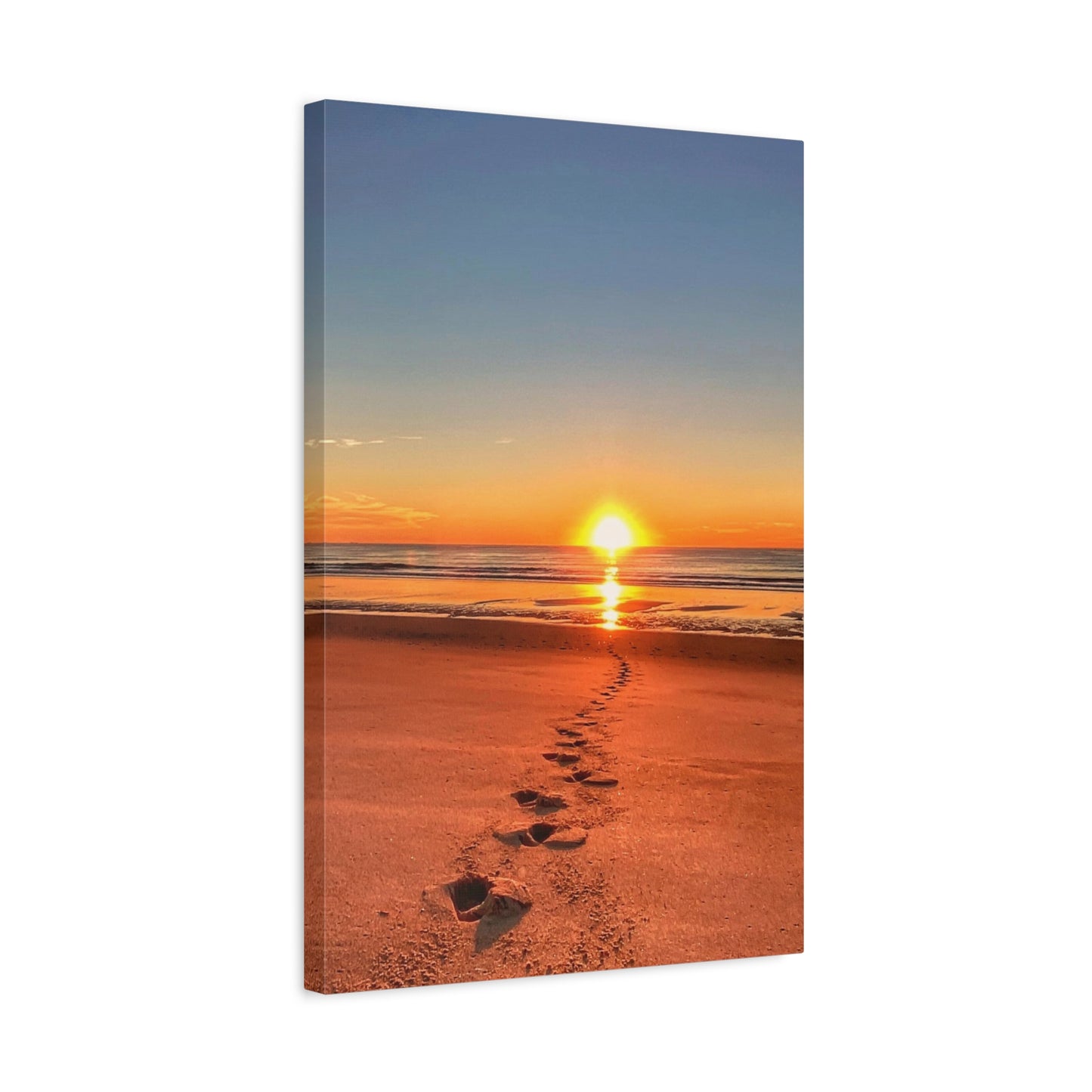 Footprints in the Sand - Canvas Wrap