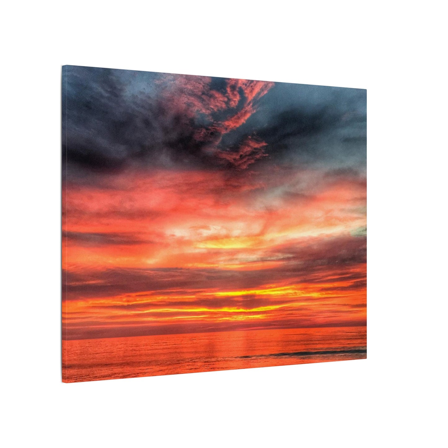 Atlantic Red Sunrise Reflection