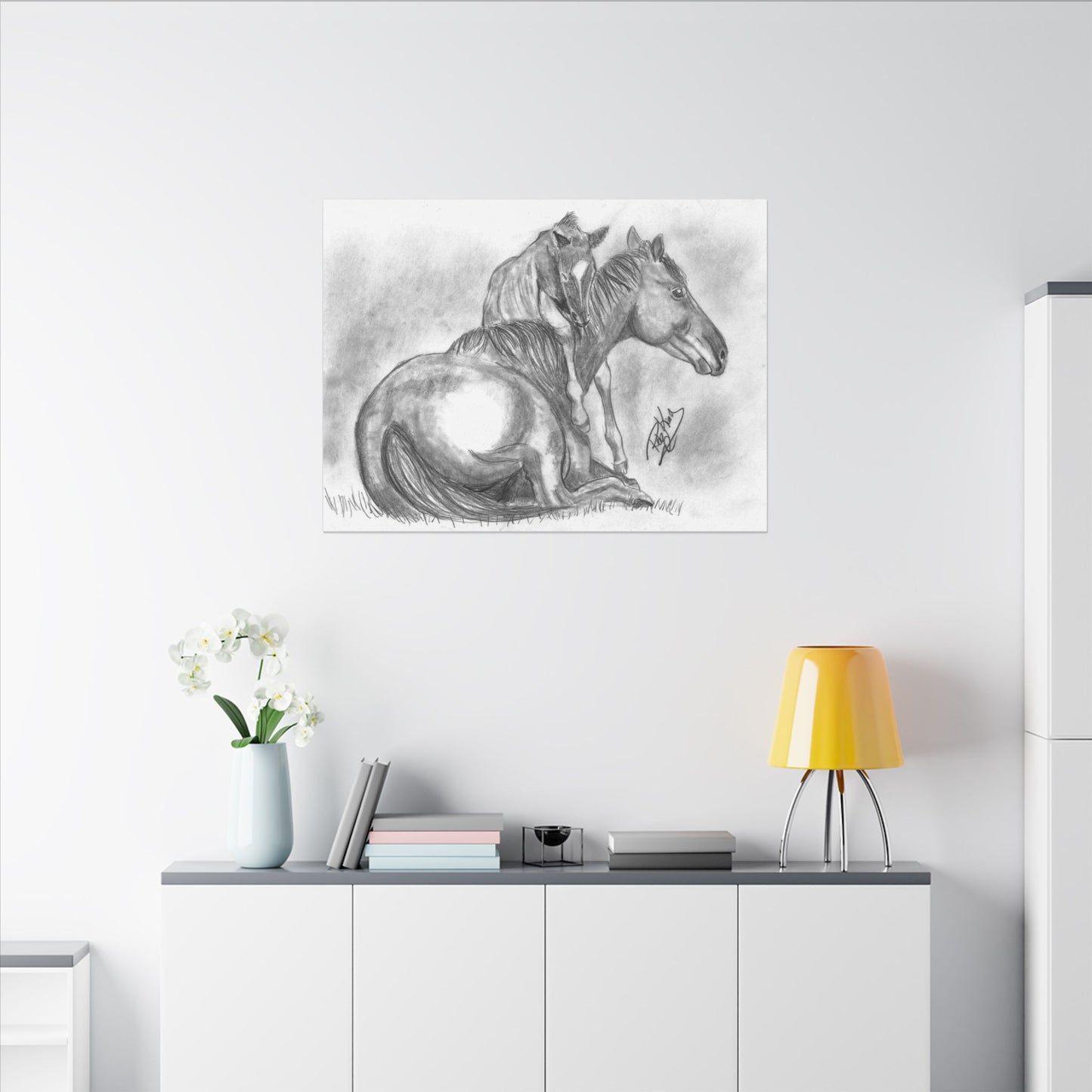 Horse and Foal - Canvas Gallery Wrap