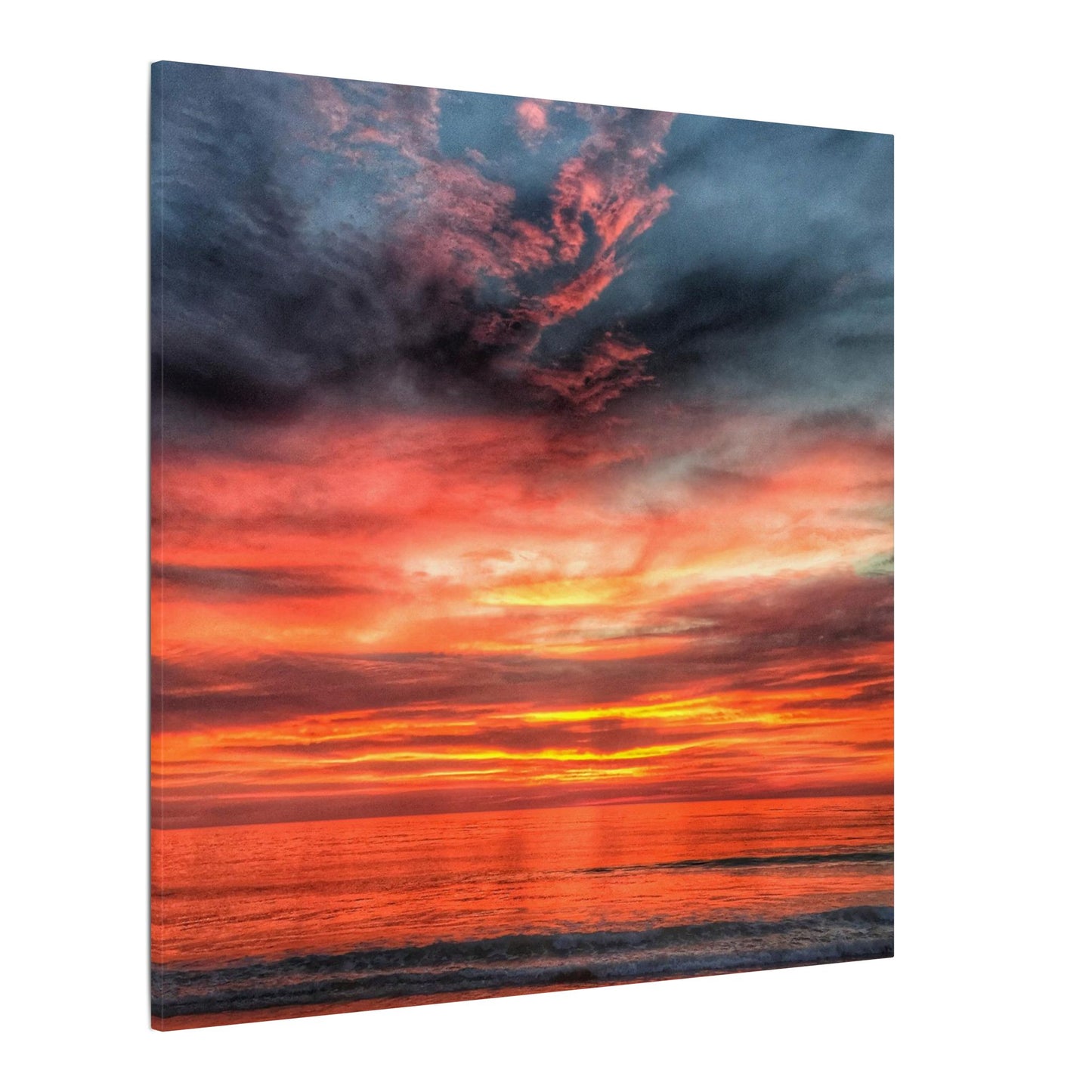 Atlantic Red Sunrise Reflection