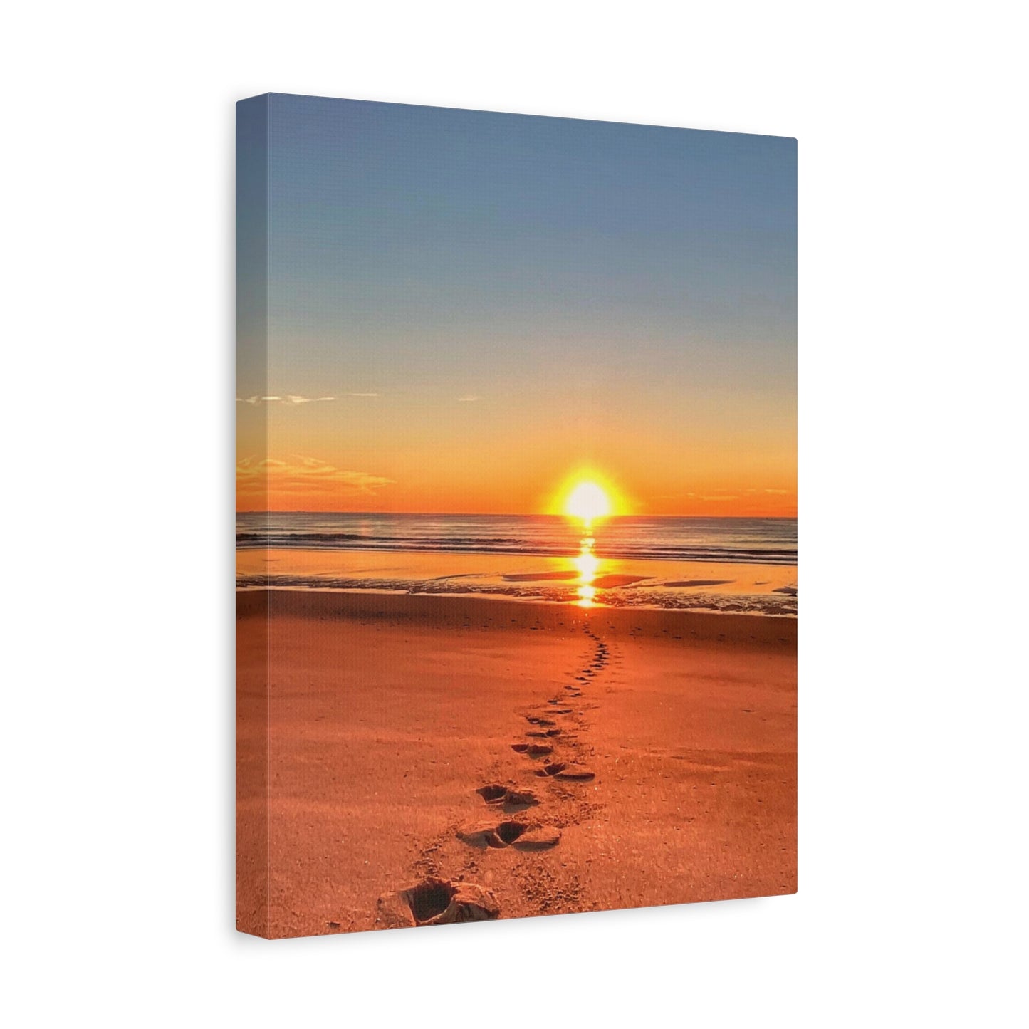 Footprints in the Sand - Canvas Wrap
