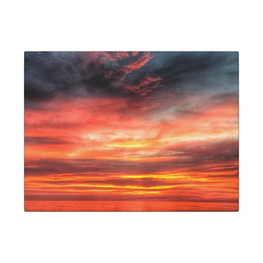 Atlantic Red Sunrise Reflection