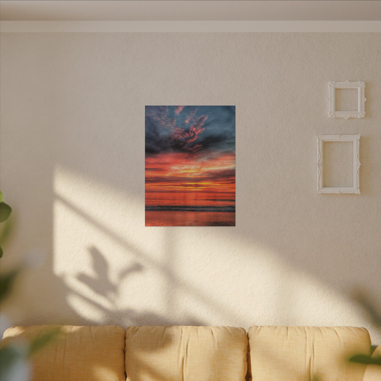 Atlantic Red Sunrise Reflection