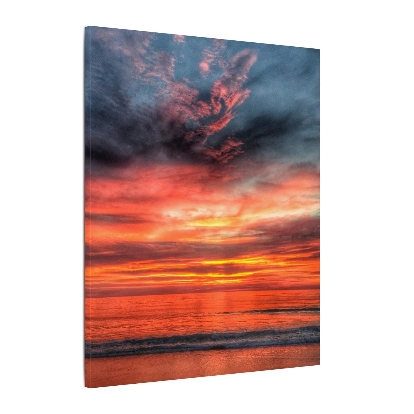 Atlantic Red Sunrise Reflection