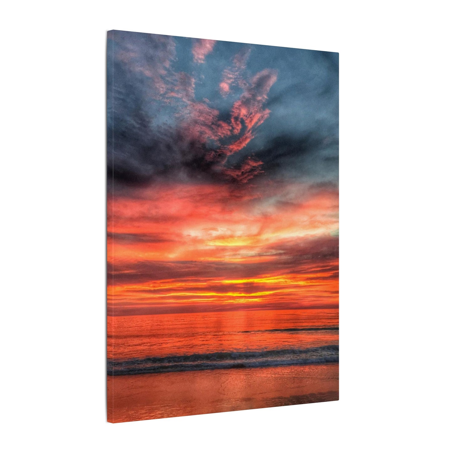 Atlantic Red Sunrise Reflection