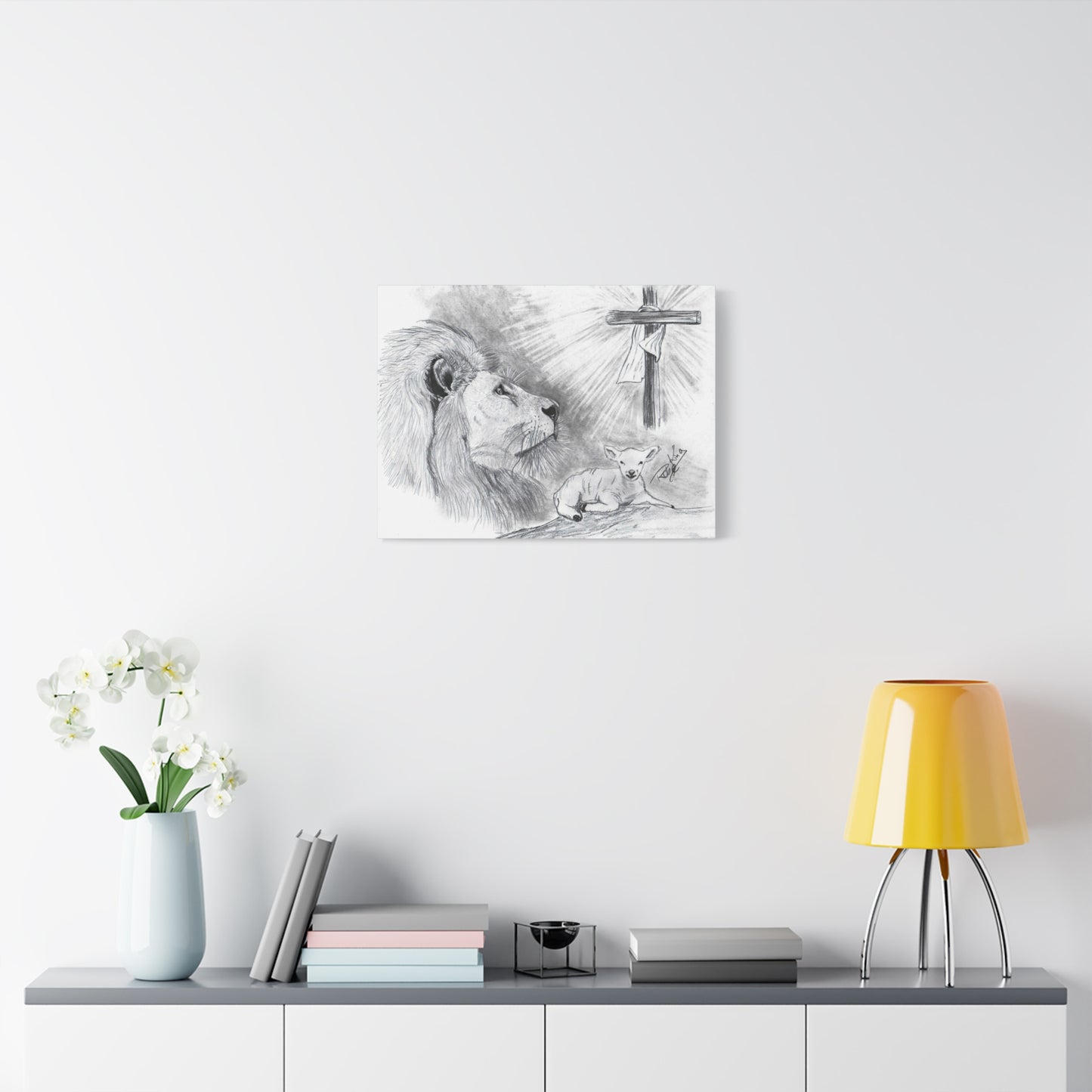 Lion and Lamb - Canvas Gallery Wrap