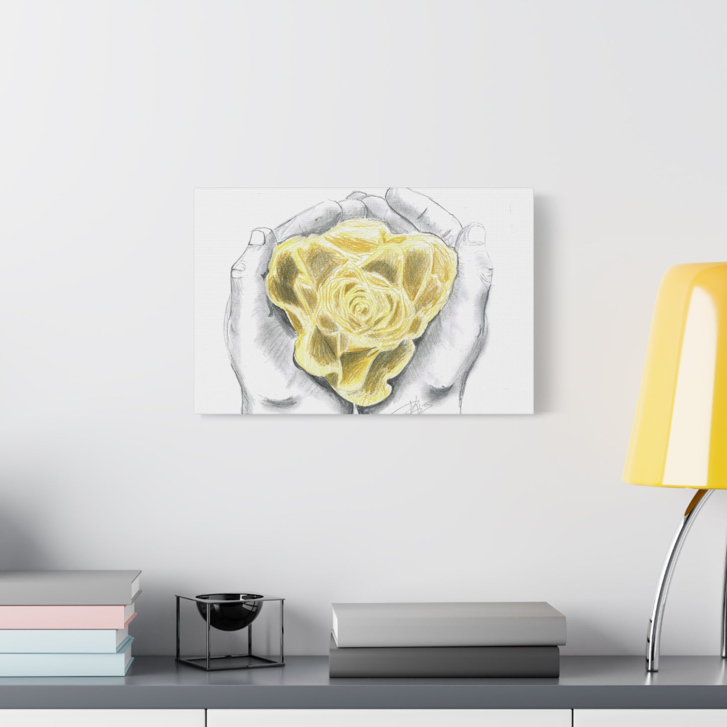 Yellow Rose - Canvas Gallery Wrap