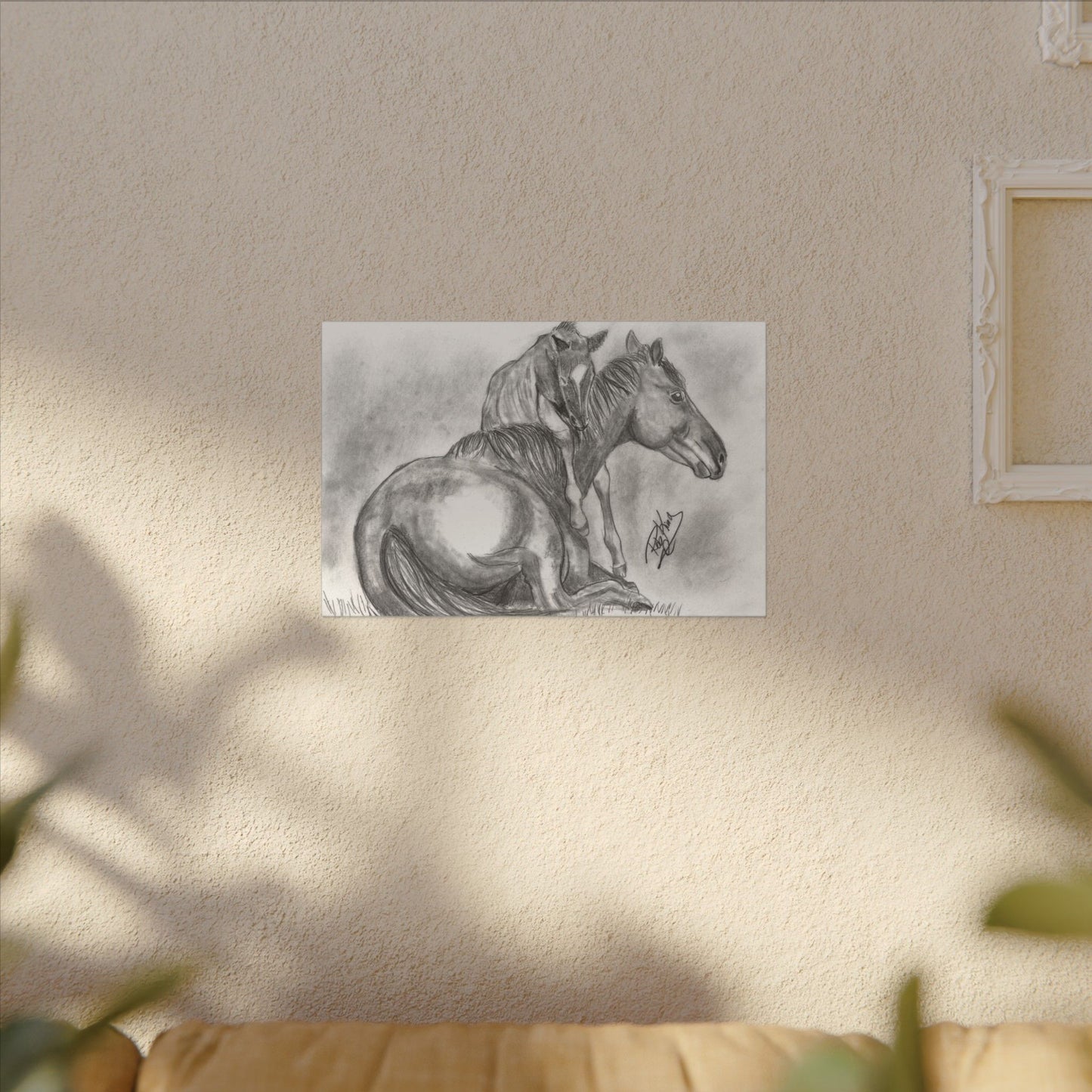 Horse and Foal - Canvas Gallery Wrap