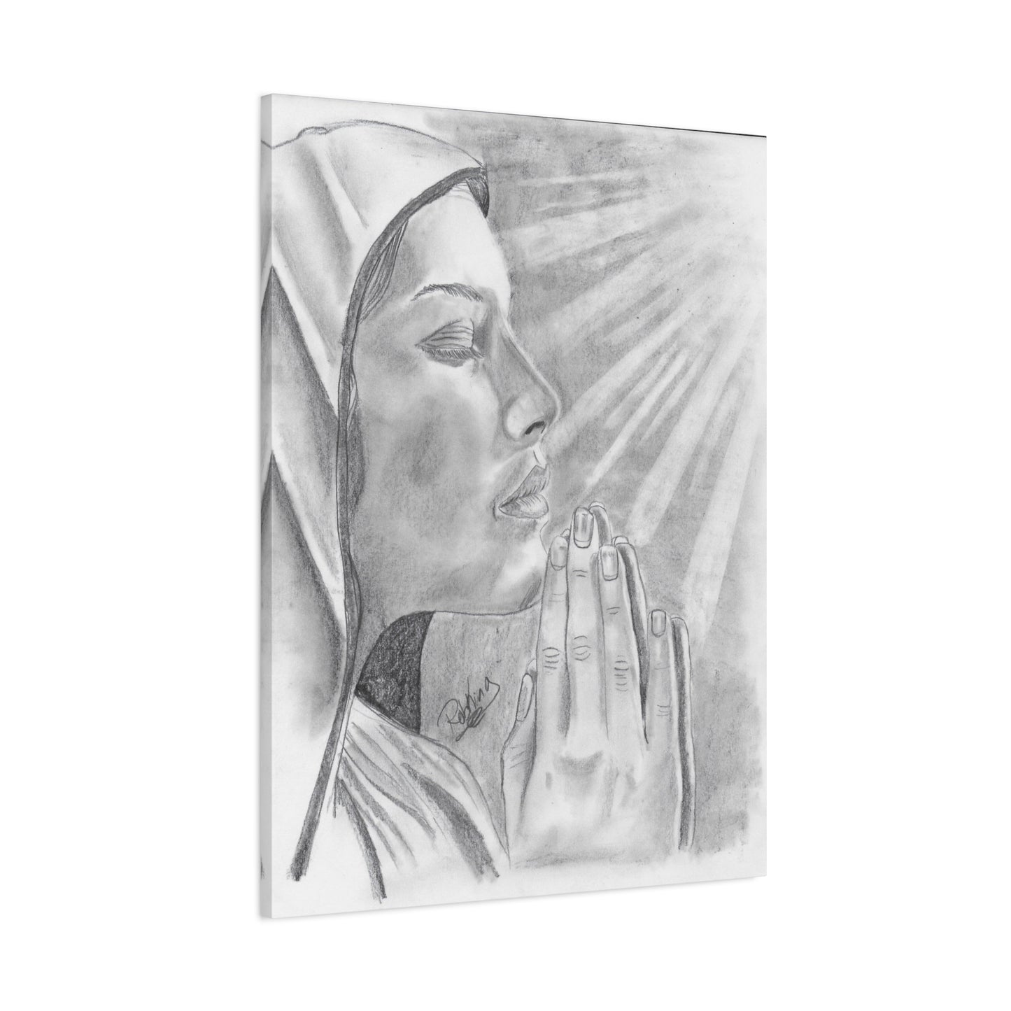 Praying Woman  - Canvas Gallery Wraps