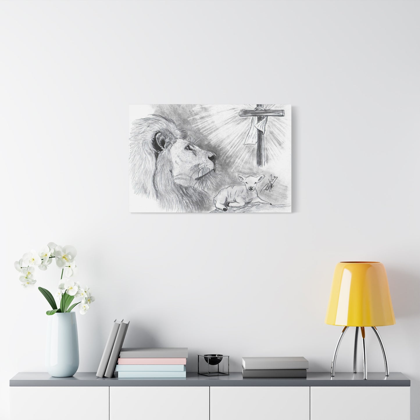 Lion and Lamb - Canvas Gallery Wrap