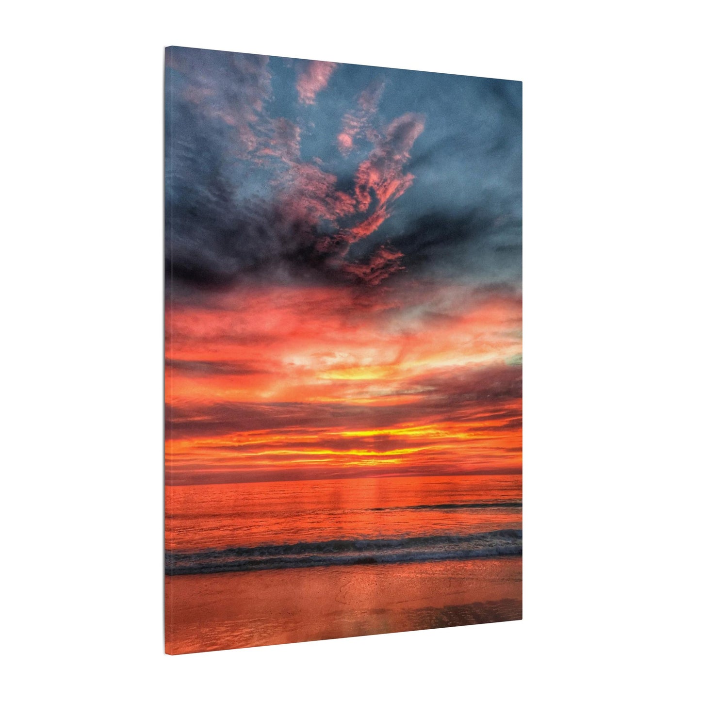 Atlantic Red Sunrise Reflection