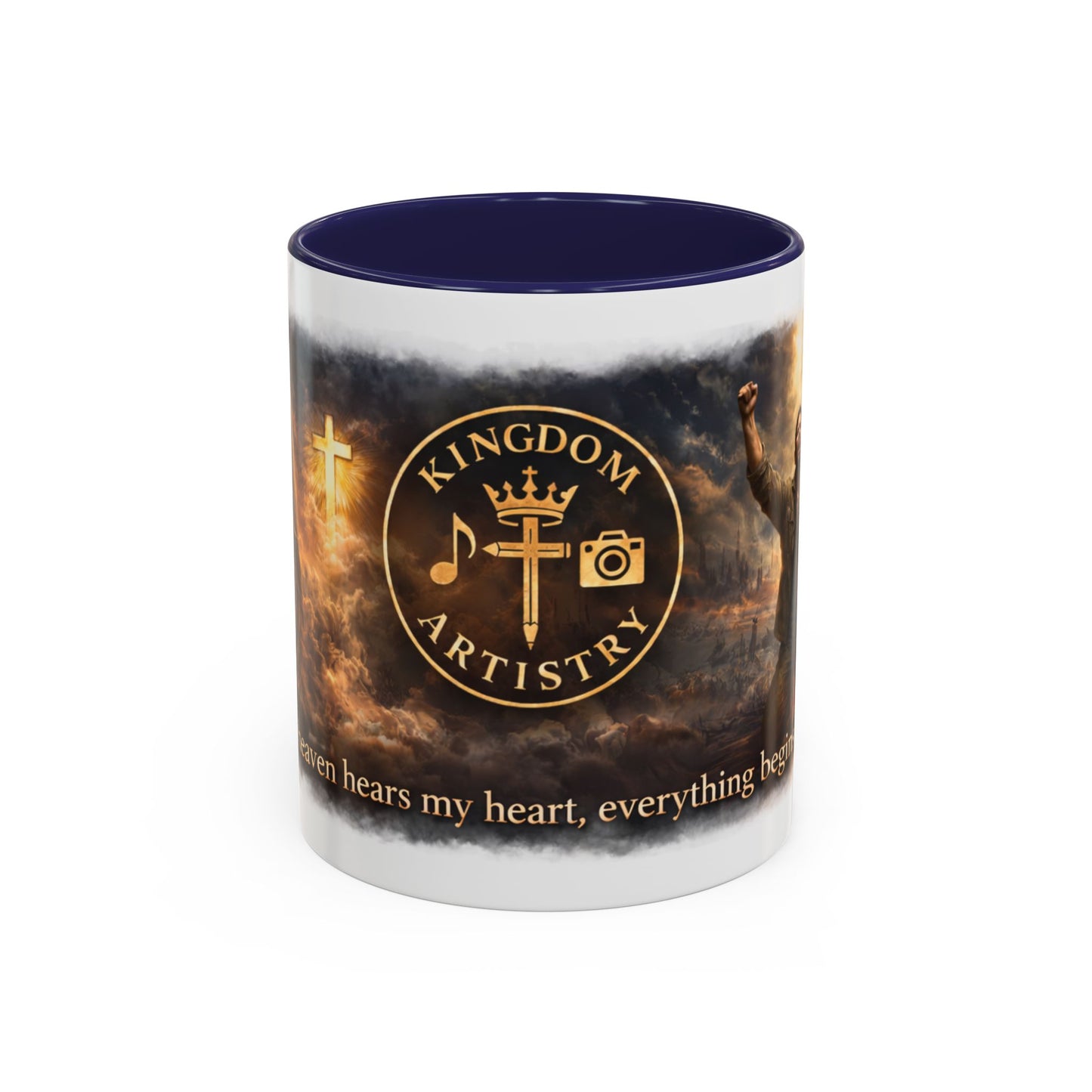 Kingdom Artistry Accent Coffee Mug — Music & Art Logo Merch (11/15oz)