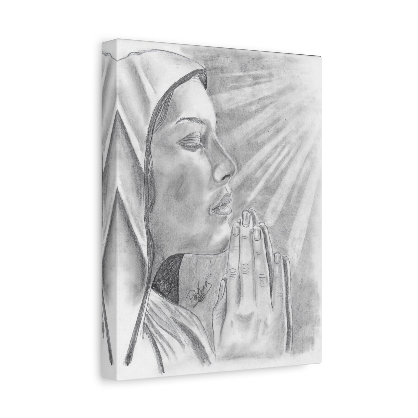 Praying Woman  - Canvas Gallery Wraps