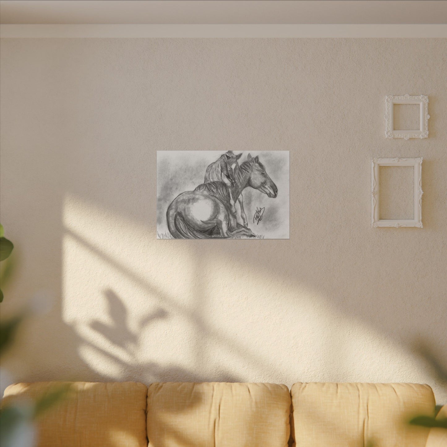 Horse and Foal - Canvas Gallery Wrap