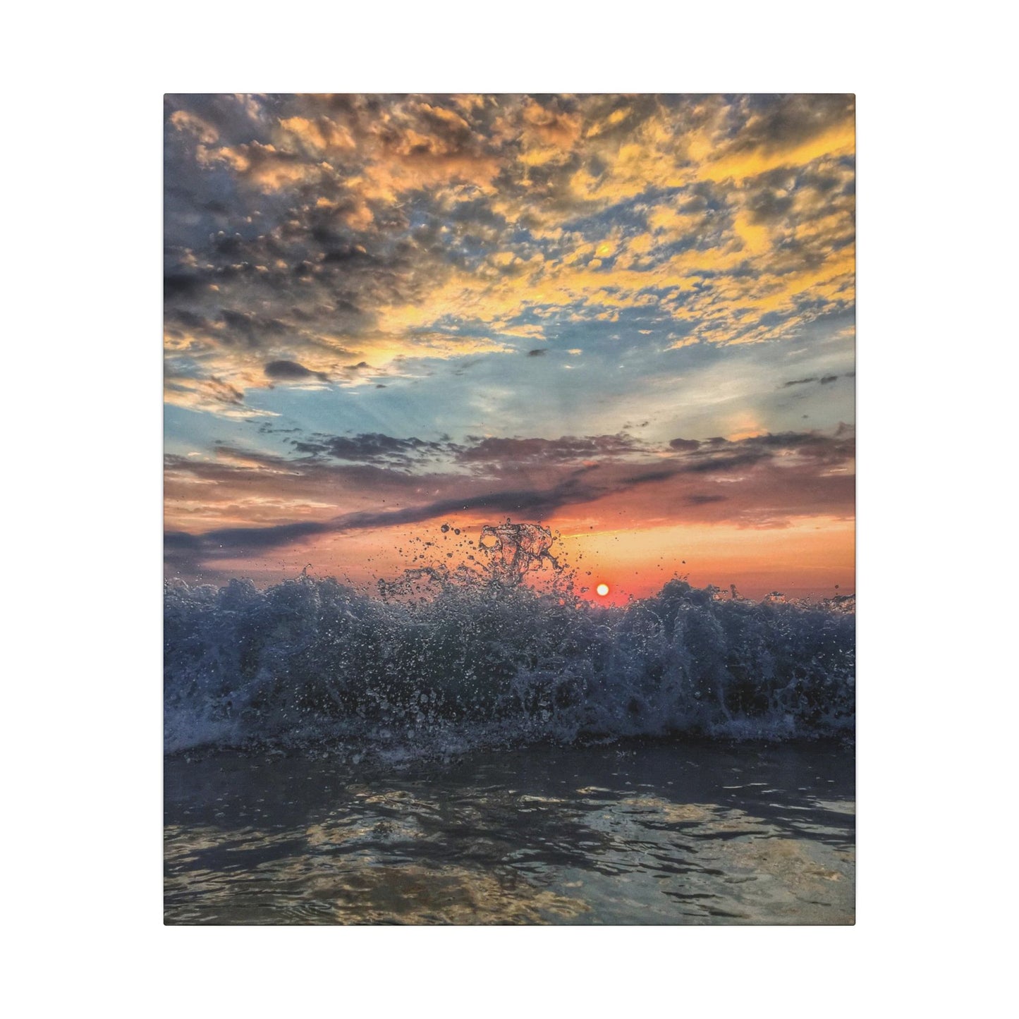 Heavan Meets The Sea - Canvas Wrap