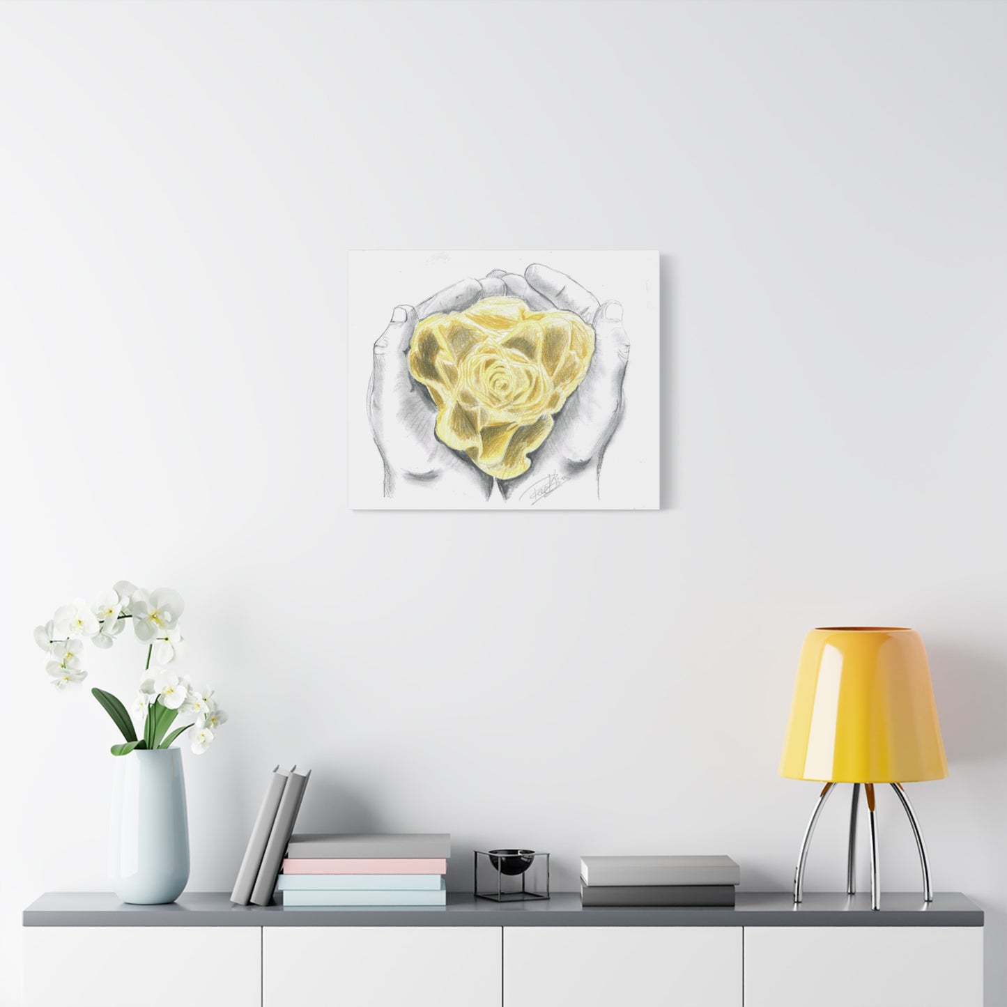 Yellow Rose - Canvas Gallery Wrap