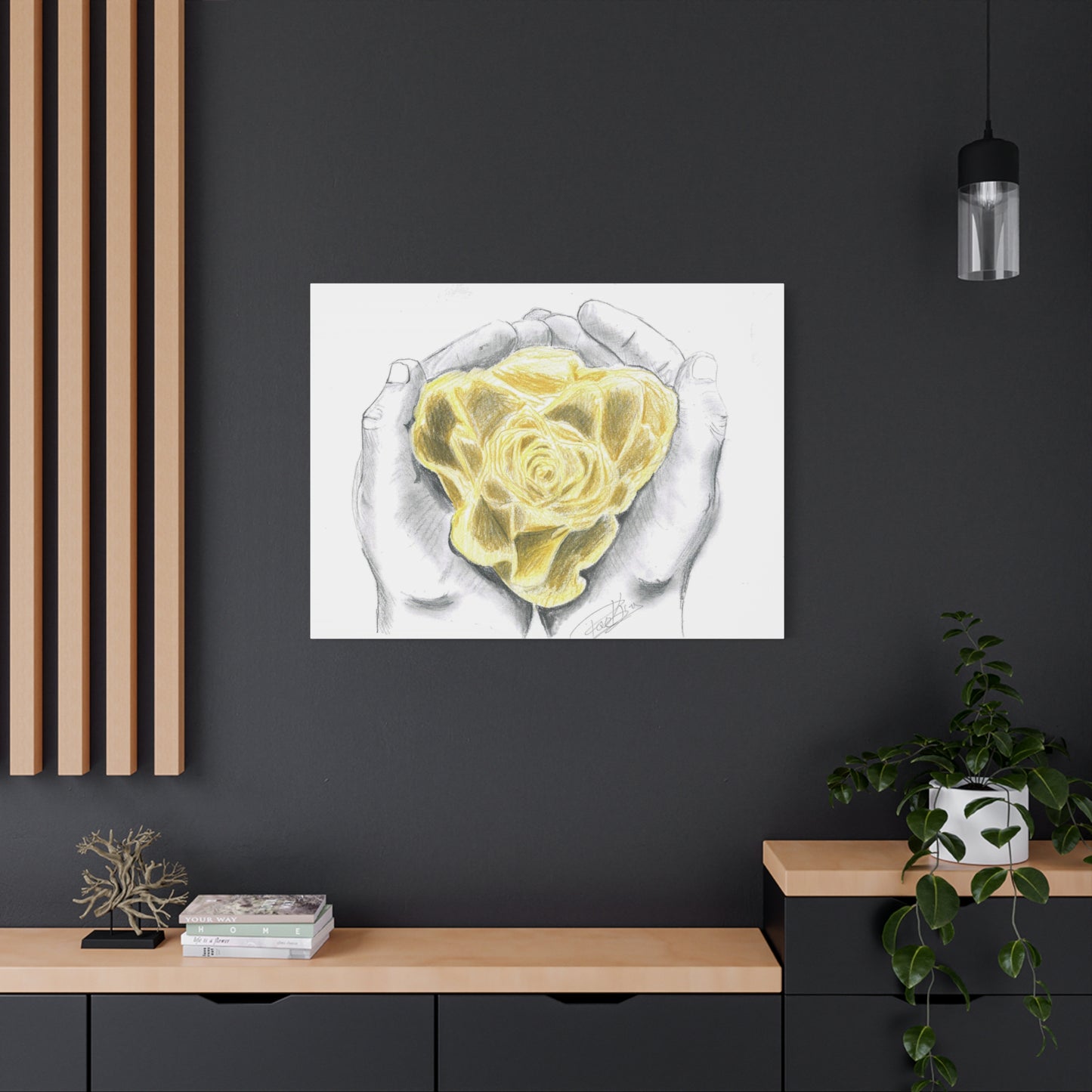 Yellow Rose - Canvas Gallery Wrap