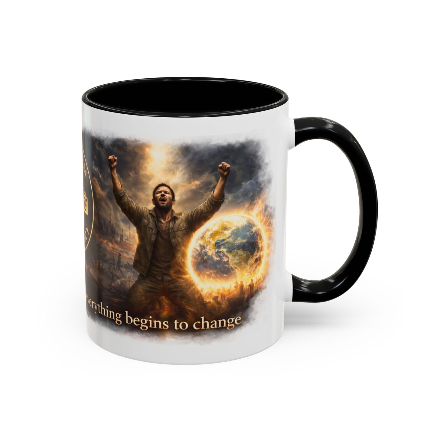 Kingdom Artistry Accent Coffee Mug — Music & Art Logo Merch (11/15oz)