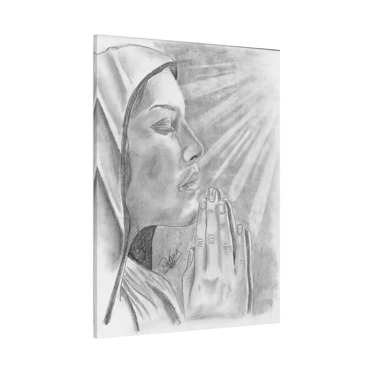 Praying Woman  - Canvas Gallery Wraps