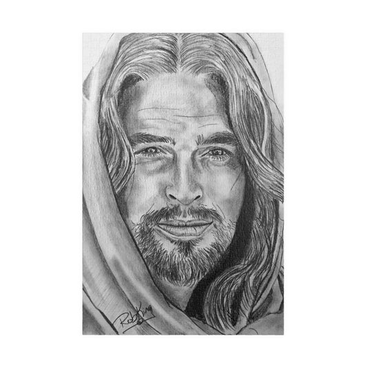 Jesus Art Puzzle — Detailed Pencil Sketch Jigsaw (520/1014 pcs)
