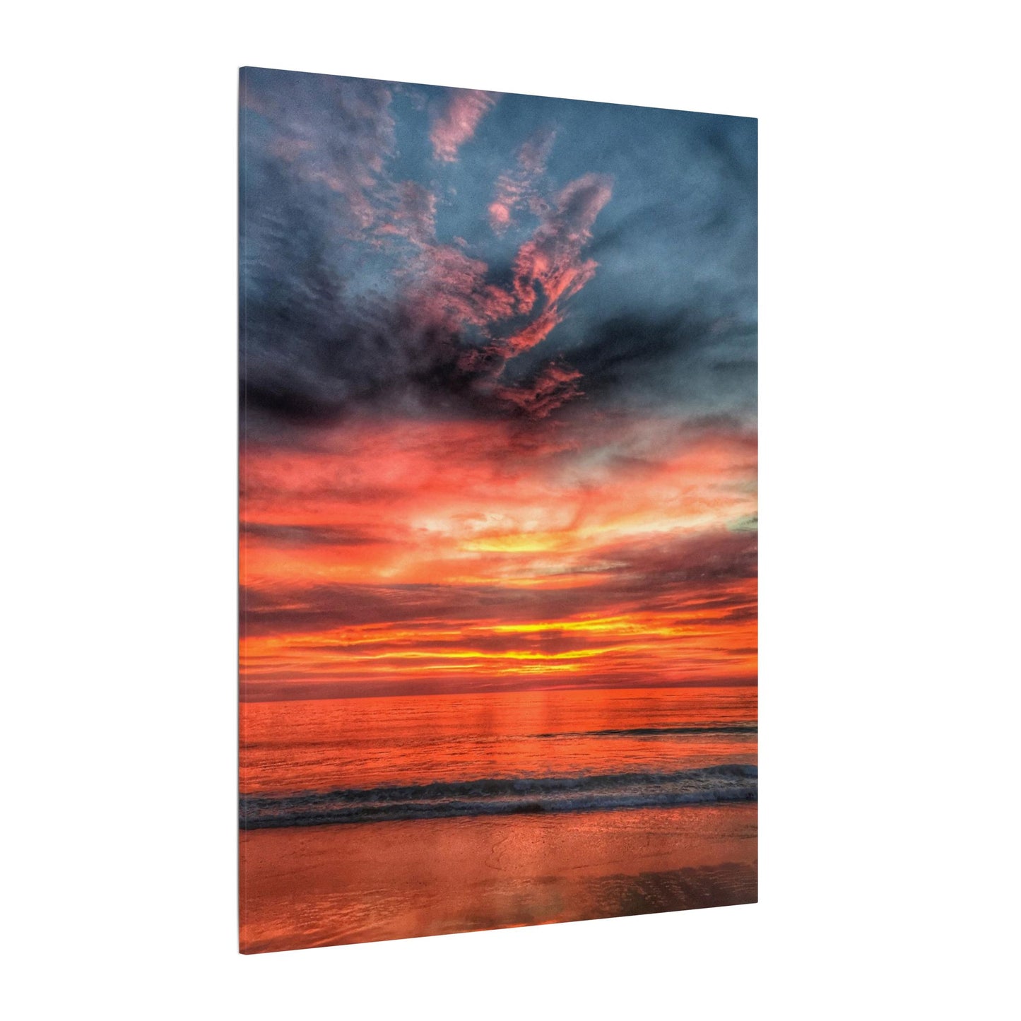 Atlantic Red Sunrise Reflection