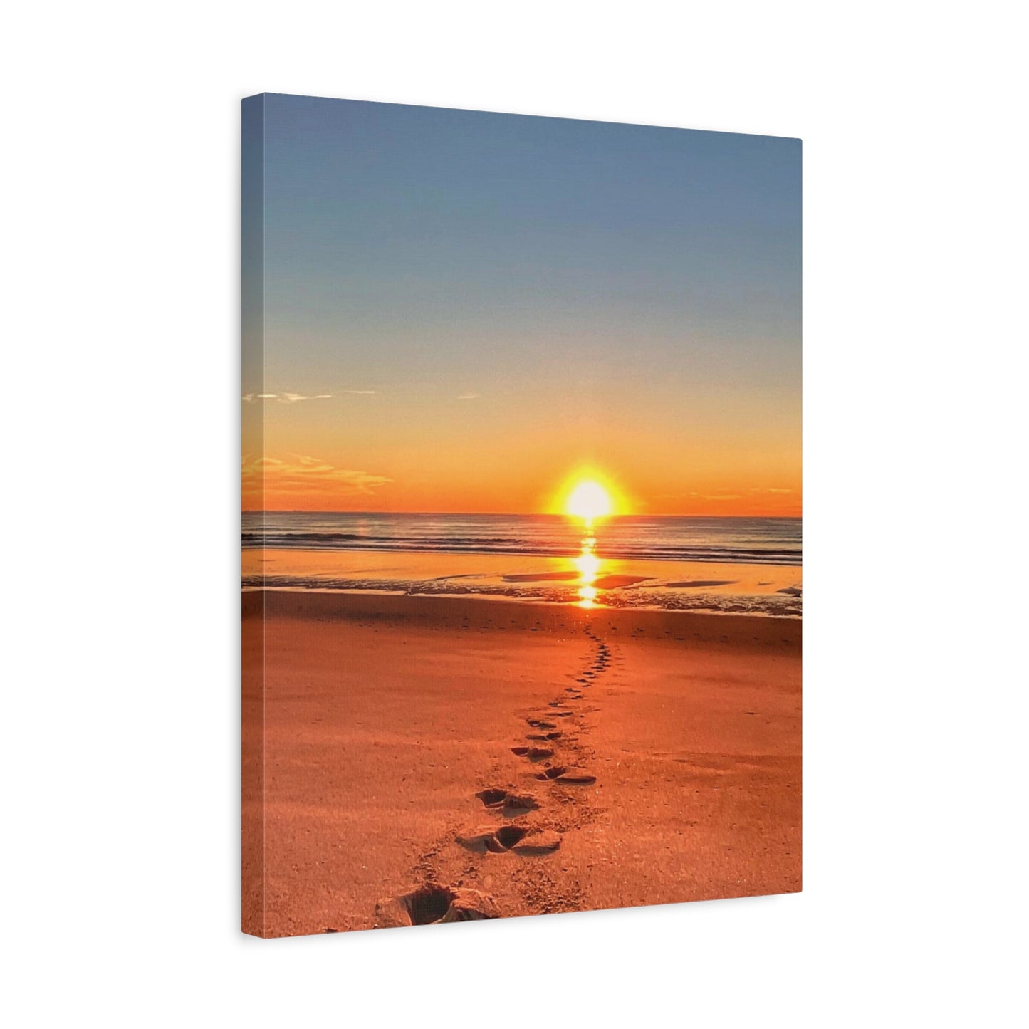 Footprints in the Sand - Canvas Wrap