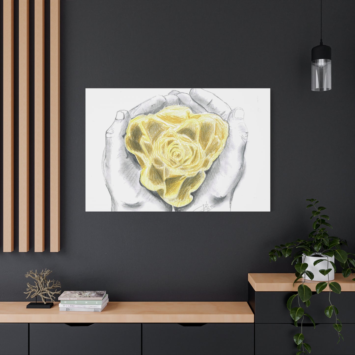 Yellow Rose - Canvas Gallery Wrap