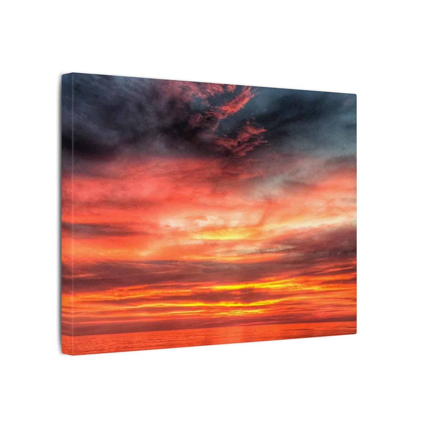 Atlantic Red Sunrise Reflection