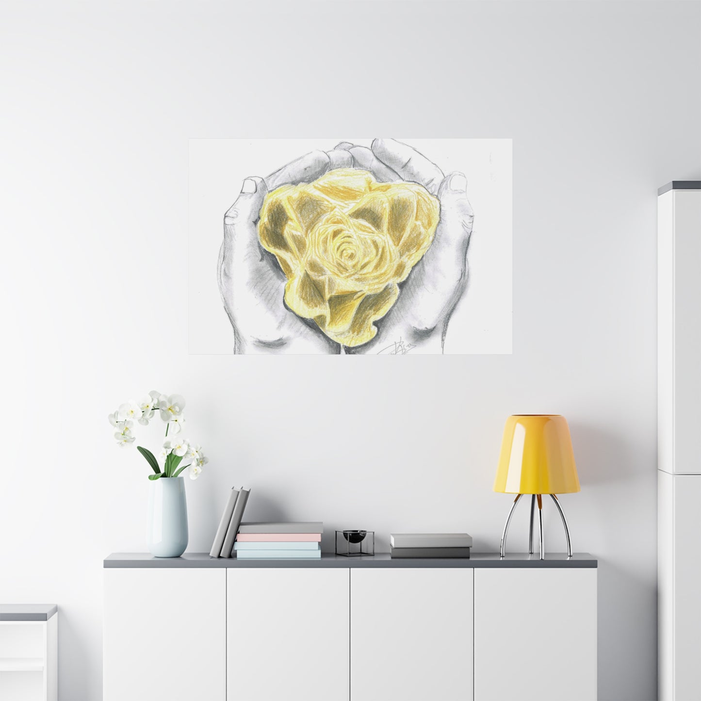 Yellow Rose - Canvas Gallery Wrap