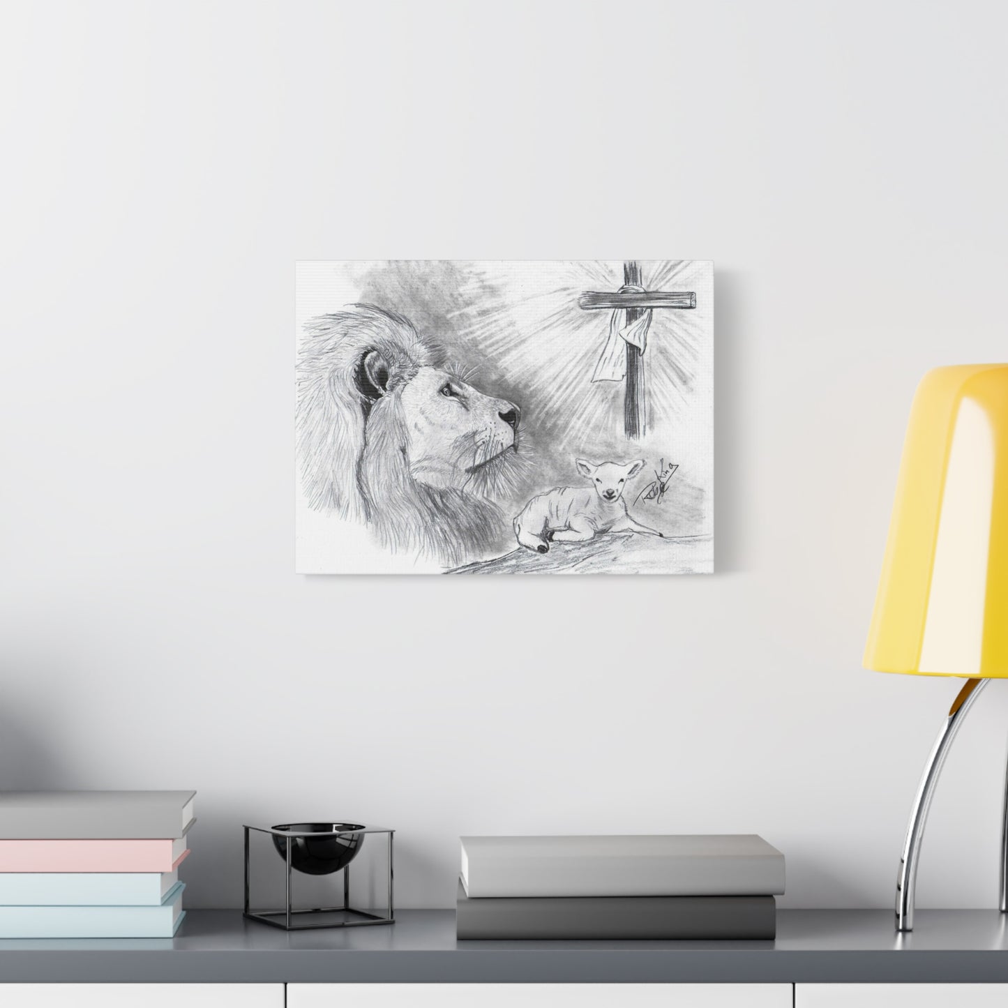 Lion and Lamb - Canvas Gallery Wrap